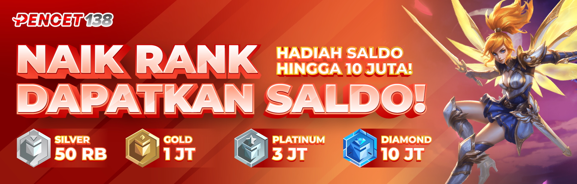 🎉 EVENT NAIK RANK – DAPAT SALDO! 💰