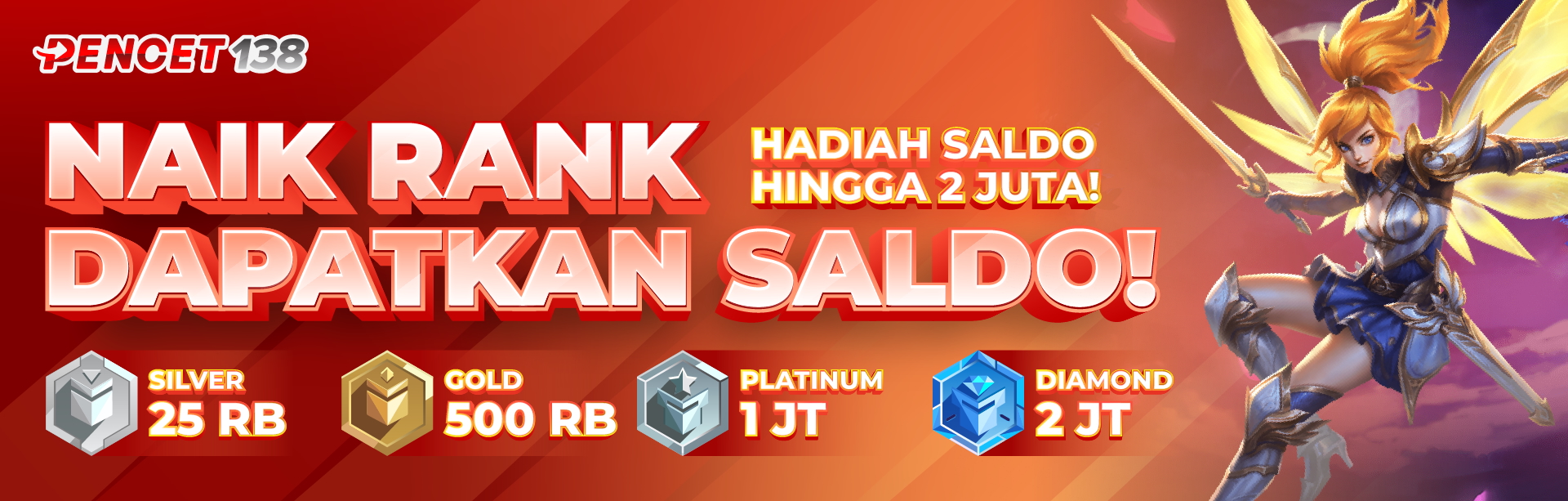 🎉 EVENT NAIK RANK – DAPAT SALDO! 💰
