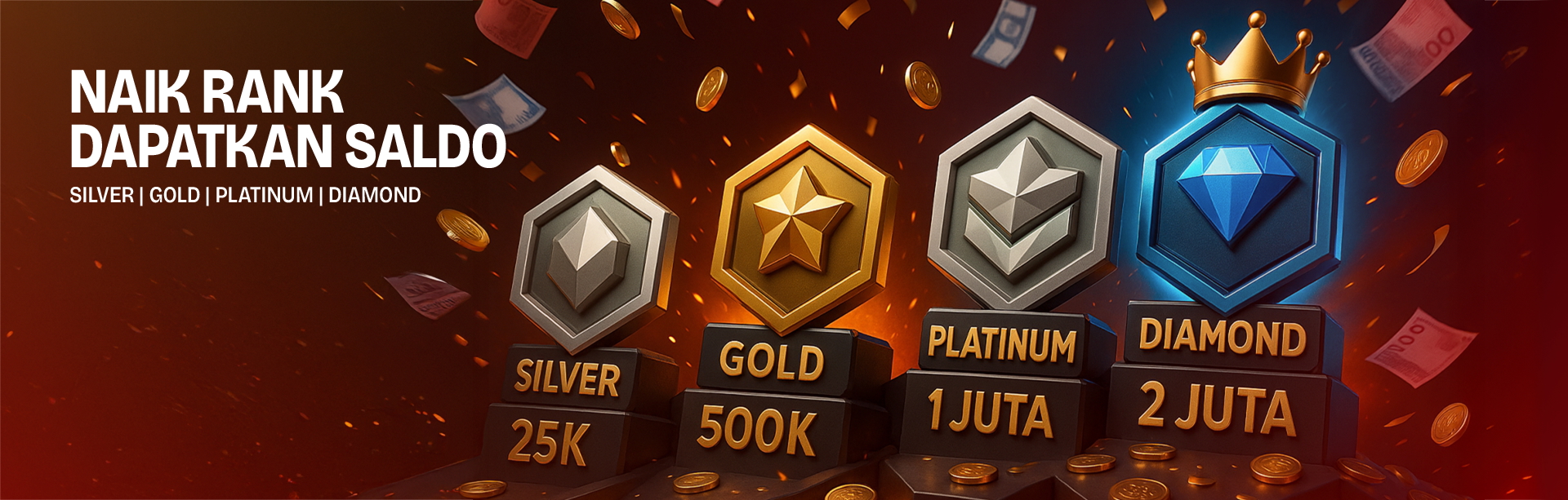 🎉 EVENT NAIK RANK – DAPAT SALDO! 💰