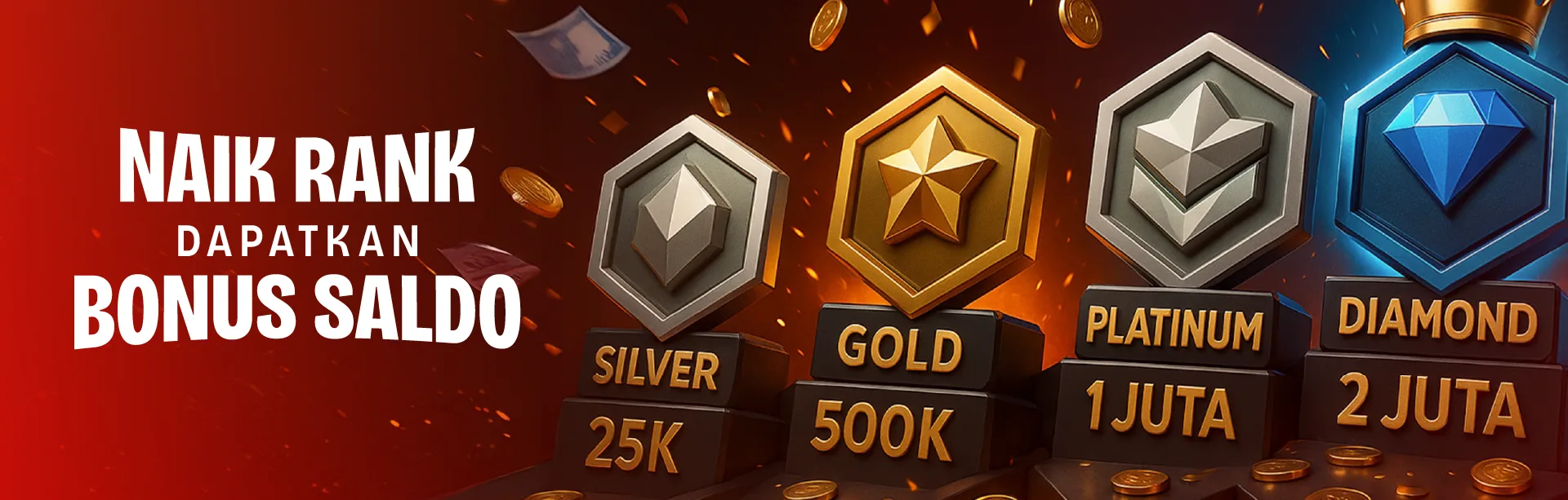 🎉 EVENT NAIK RANK – DAPAT SALDO! 💰
