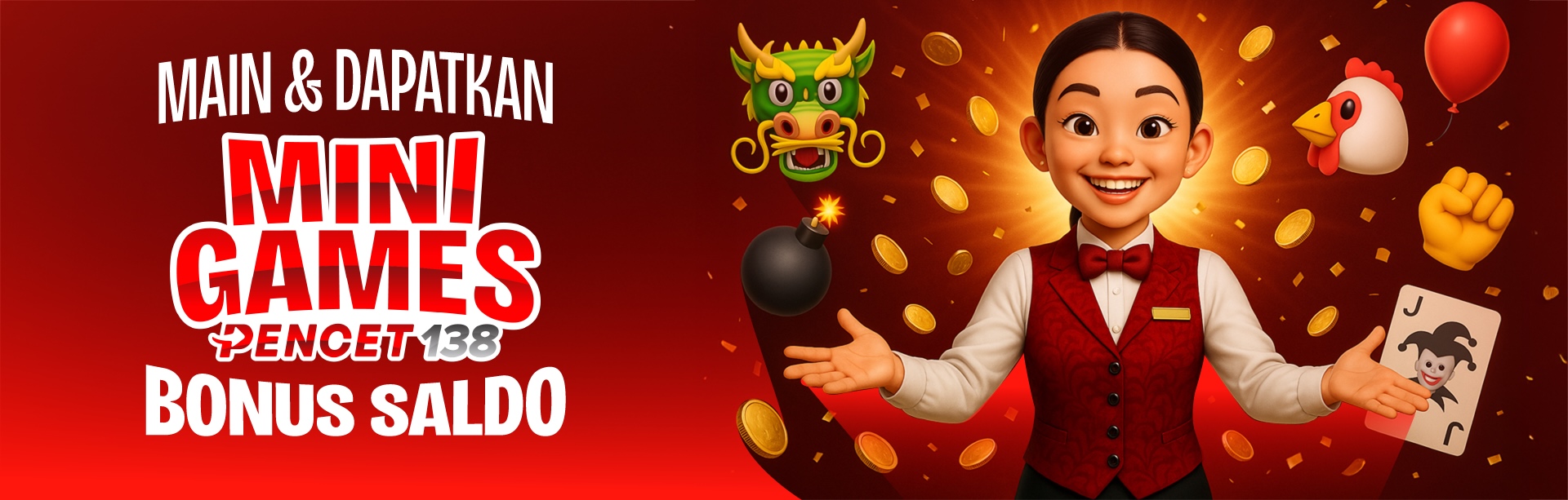 MINI GAMES PENCET138 | MAIN GAME DAPET BONUS!