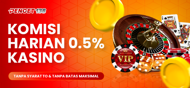 Free Komisi Kasino 0.5 %