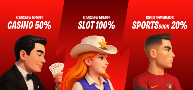 BONUS NEW MEMBER SLOT & ARCADE 100%