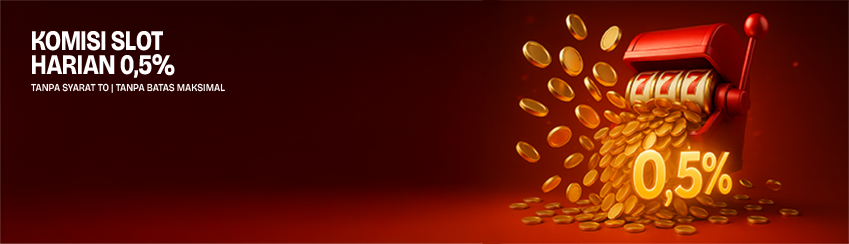 KOMISI SLOT + ARCADE HARIAN 0.5 %