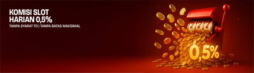 KOMISI SLOT + ARCADE HARIAN 0.5 %
