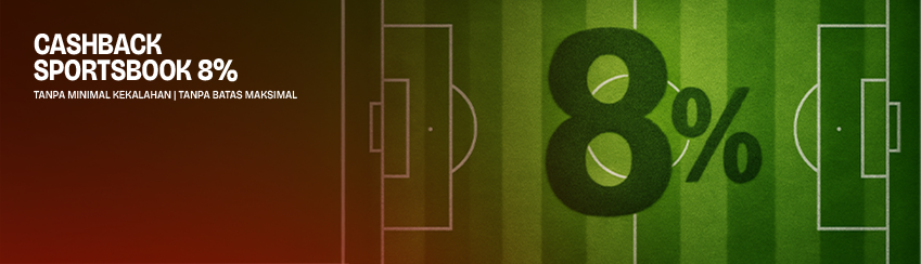 CASHBACK SPORTSBOOK 8%