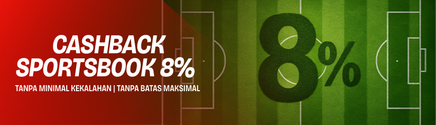 CASHBACK SPORTSBOOK 8%
