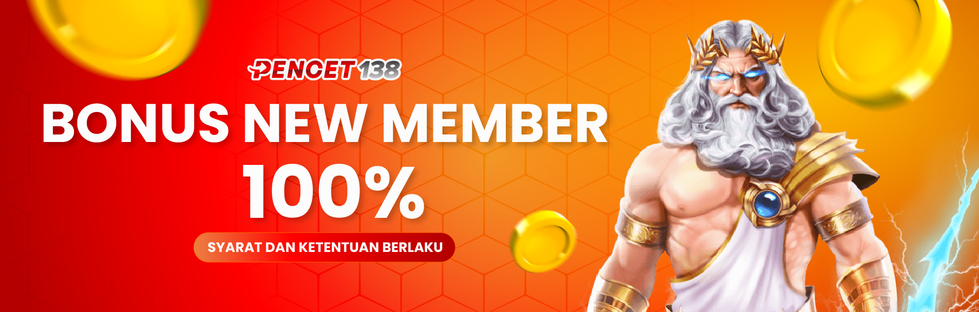 BONUS NEW MEMBER SLOT & ARCADE 100%